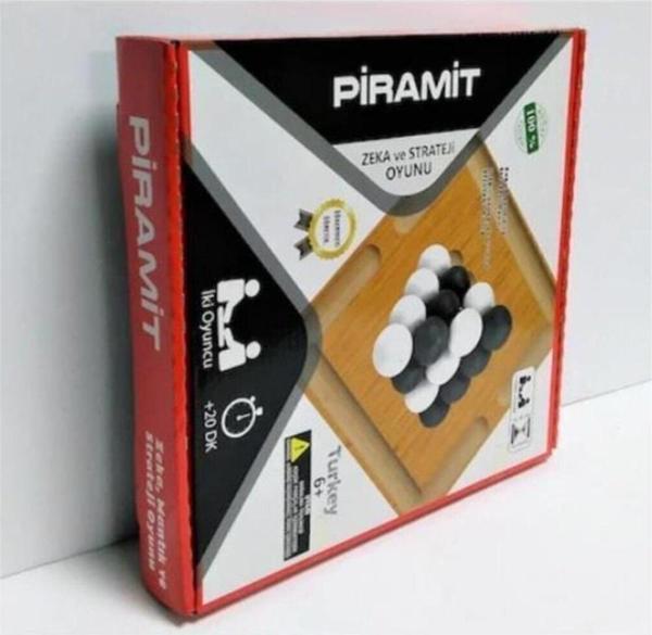 +1 Kitap Piramit Ahşap - Zeka Ve Strateji Oyunu - Image 1