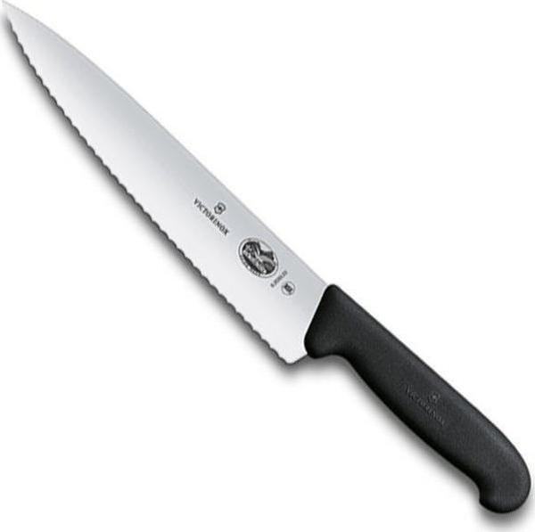 Victorinox 22cm Tırtıklı Dilimleme Şef Bıçağı Siyah 5.2033.22 - Image 1