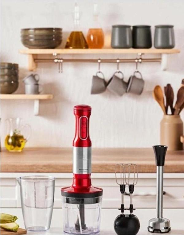 Karaca Mastermaid Prosteel Hand Imperial Red Inox 1500 W Blender - Image 1