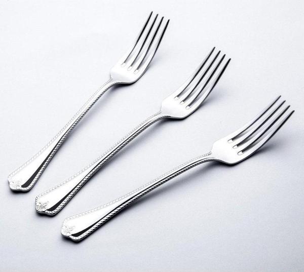 Nehir fulya yemek çatal - 6 lı paslanmaz çelik 18/10 yemek çatalı - Image 1