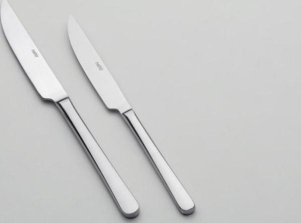Nehir sultan yemek ve tatlı bıçak - 12 li 2 boy yemek pasta bıçağı 6 kişilik - Image 1
