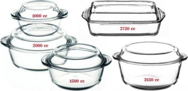 Paşabahçe borcam tencere  - 5 li borcam tencere çeyiz seti - Image 1