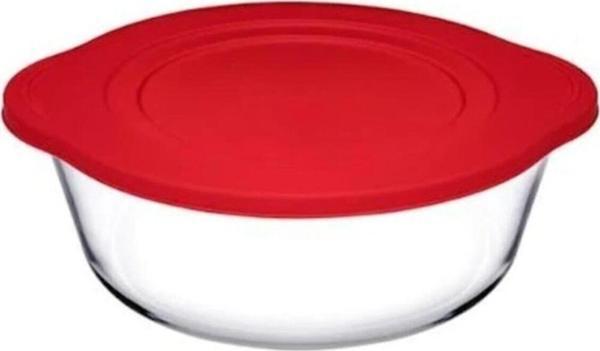 Paşabahçe kapaklı yuvarlak borcam tencere 840cc 59133 - Image 1