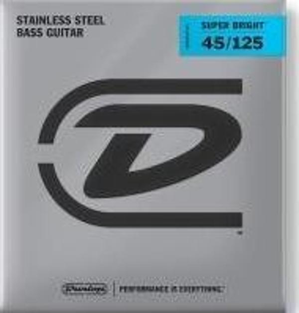 Jim Dunlop DBSBS45125 Super Bright Stainless Steel 5 Telli Bas Gitar Teli (45-125) - Image 1