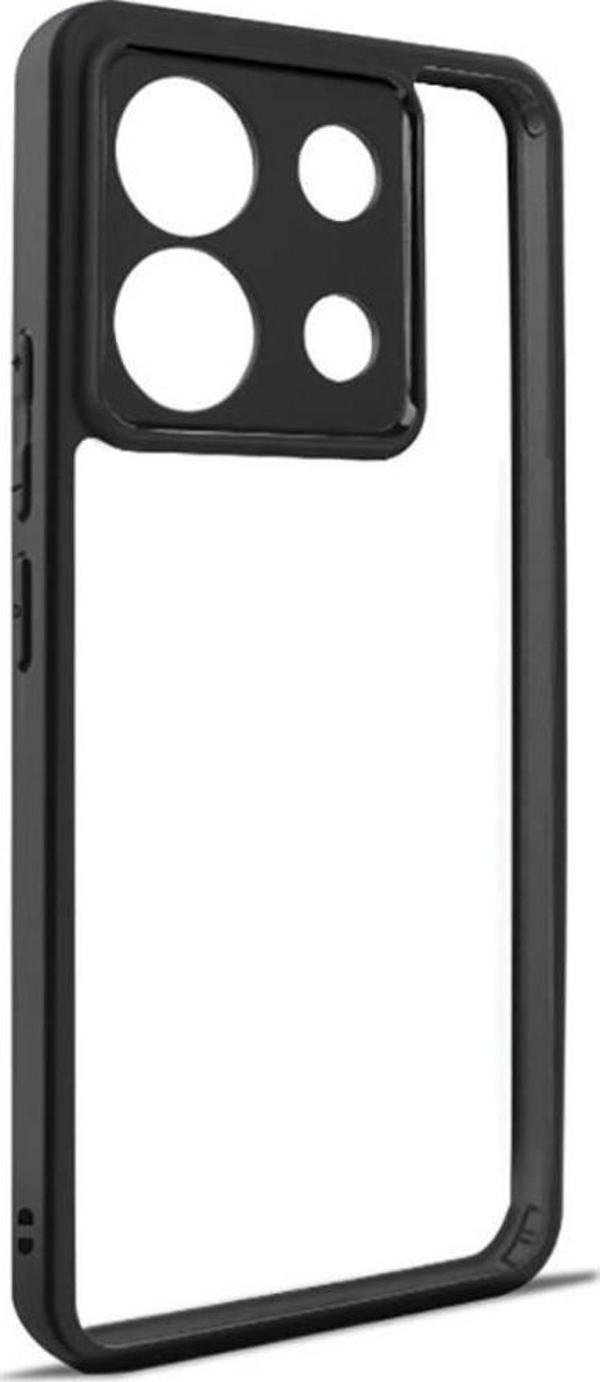 Xiaomi Redmi Note 13 Pro 5G Kılıf Kamera Korumalı Şeffaf Arka Yüzey Zore New Roll Kapak - Image 1