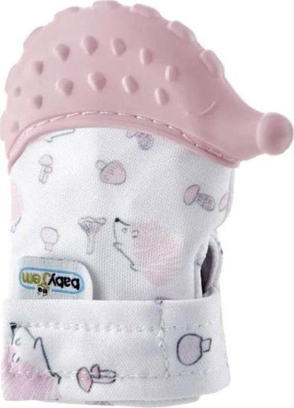 Babyjem Diş Kaşıyıcı Eldiven Kirpi Pembe - Image 1