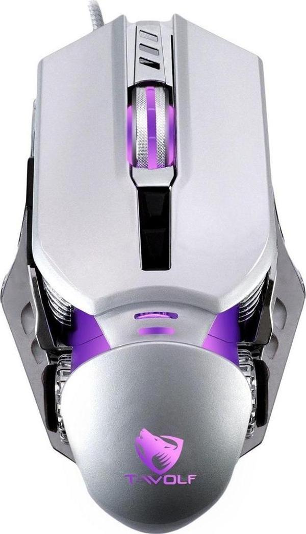 Mf Product Strike 0574 RGB Kablolu Gaming Mouse Gri - Image 1