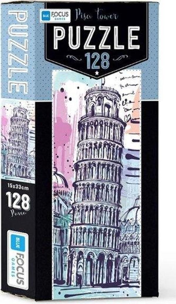 Blue Focus Pisa Tower 128 Parça Puzzle BF212 - Image 1