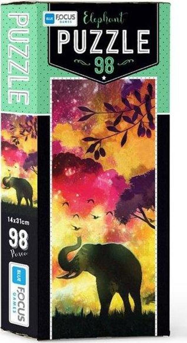 Blue Focus Elephant 98 Parça Puzzle BF215 - Image 1