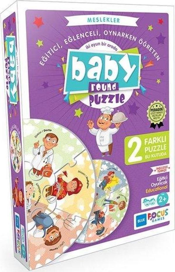 Blue Focus Meslekler Baby Round Puzzle BF075 - Image 1