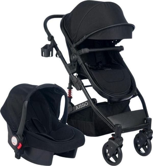 Jusso Pro Max Travel Sistem Bebek Arabası Siyah-Siyah - Image 1