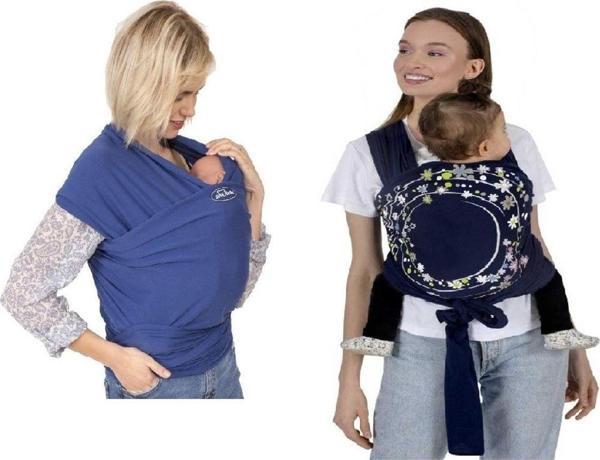 Sevi Bebe Bebek Taşıma Şalı Sling Art-562 Lacivert Lacivert - Image 1
