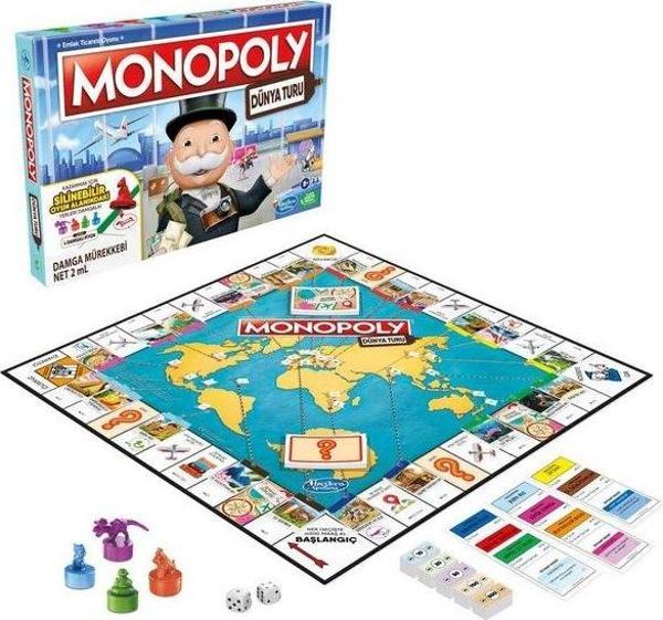 Monopoly Dünya Turu Kutu Oyunu F4007 - Image 1