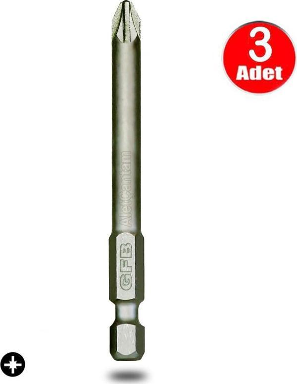 Gfb Bits Yıldız Uç Vidalama Matkap Ucu Pz2 x 100mm - 3 Adet - Image 1