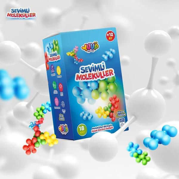 Eğitici ve Eğlenceli Sevimli Moleküller - 18 Parça - Image 1