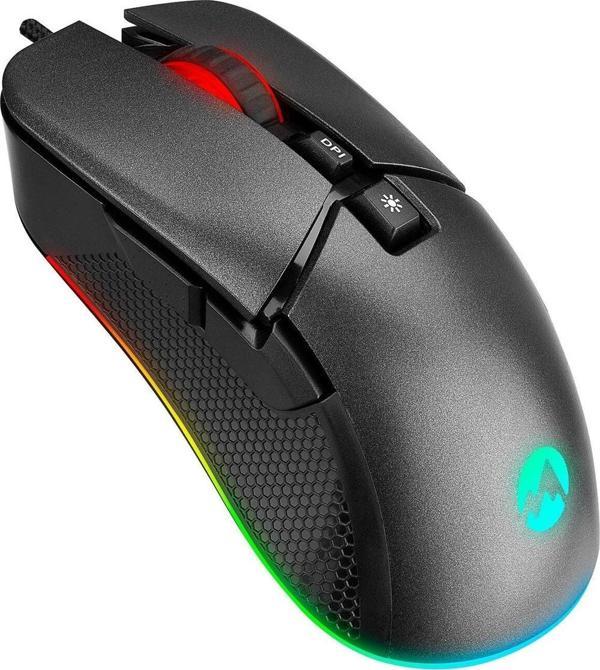 Everest Sgm-05 X-Racer 7D Makrolu RGB 6400Dpi Optik Gaming Oyuncu Mouse - Image 1