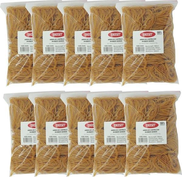 Ekoset 100mm Kauçuk Paket Ambalaj Lastiği 10.000 Adet - Image 1