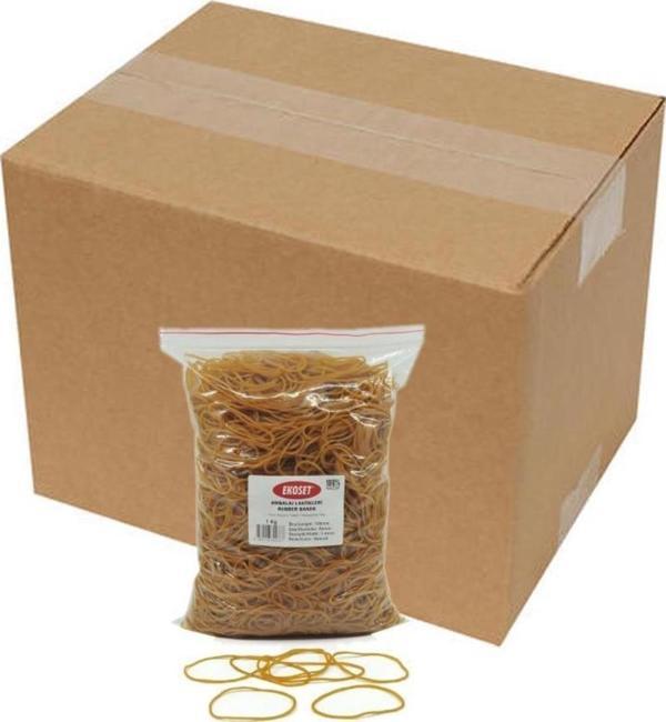 Ekoset 100mm Kauçuk Paket Ambalaj Lastiği 100'lük 12Kg Koli - Image 1
