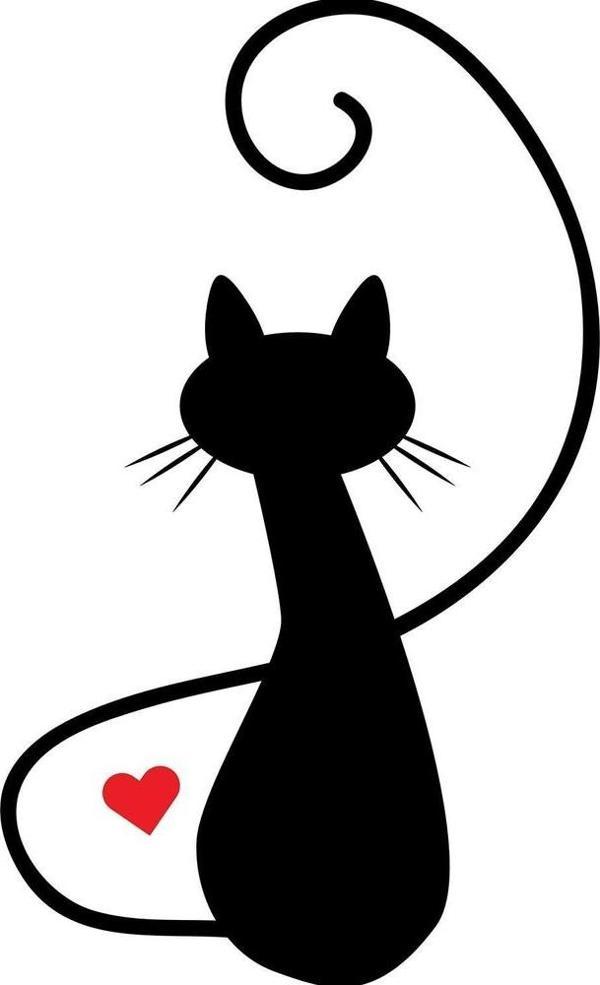 KALPLİ KEDİ FOLYO STİCKER 130cm Uzunluk - Image 1