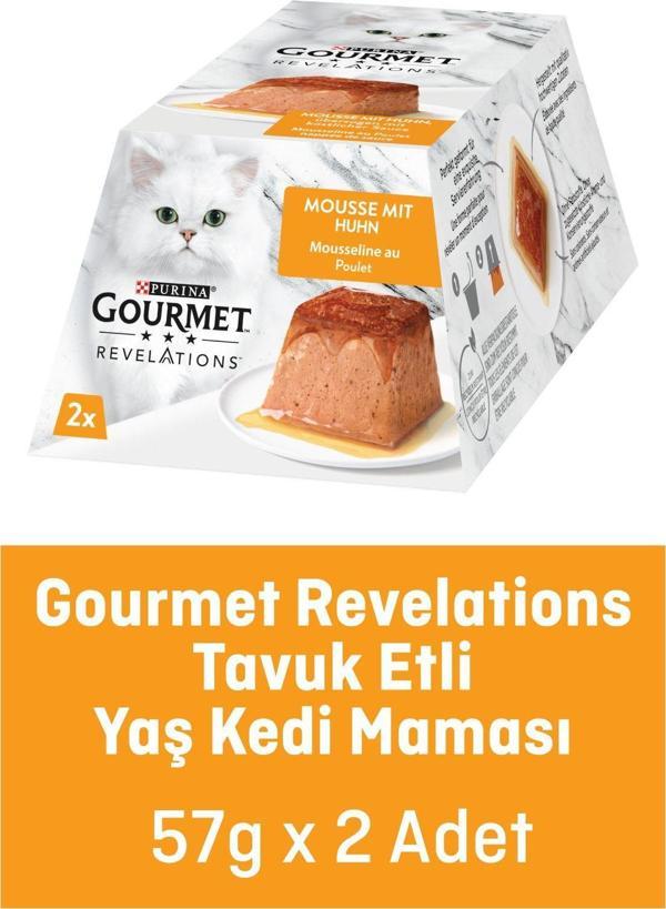 Pro Plan Purina Gourmet Revelations Tavuklu Kedi Yaş Maması 2x57gr - Kedi Pastası - Image 1