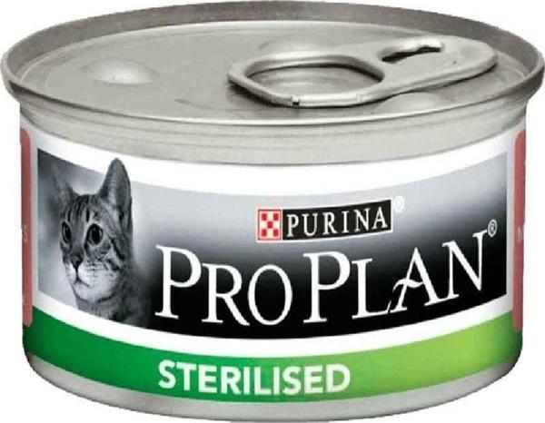 Purina Pro Plan 8 Adet Proplan 85 Gr Somon - Ton Balığı Kısır Yaş Kedi Maması  - Image 1