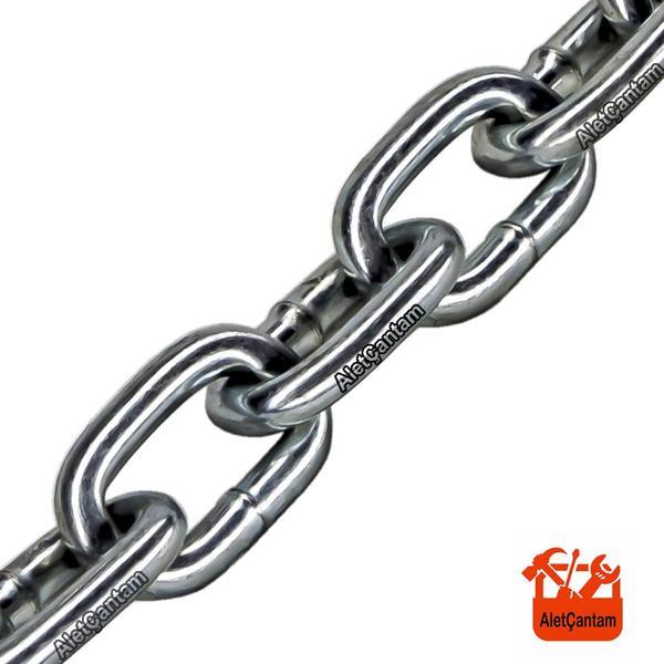 Galvaniz Kaplı Zincir 7 MM x 1 M - Image 1