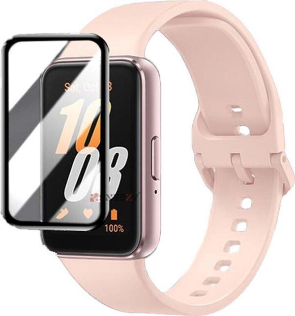 Sneezy Samsung Galaxy Watch Fit 3 İle Uyumlu Polymer Temperli Nano 0.5 mm Watch Ekran Koruyucu - Image 1