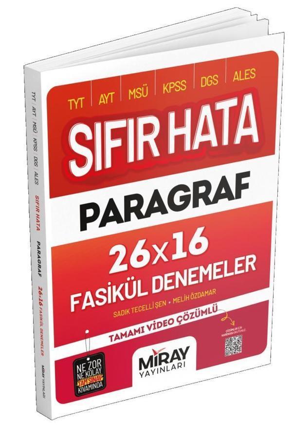Miray 2024 Tyt Paragraf Sıfır Hata 16 Deneme - Miray Yayınları - Image 1