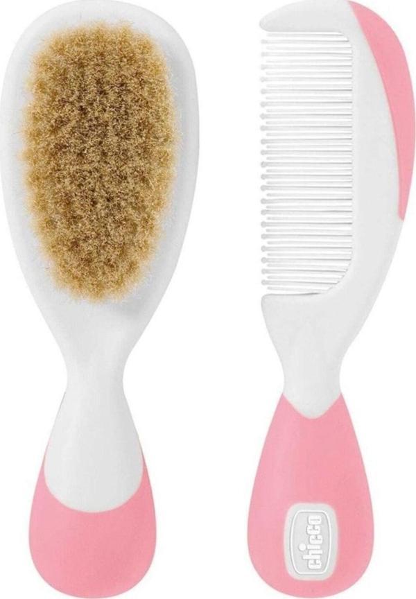 Chicco Fırça ve Tarak Seti 0 Ay+ Pembe - Image 1