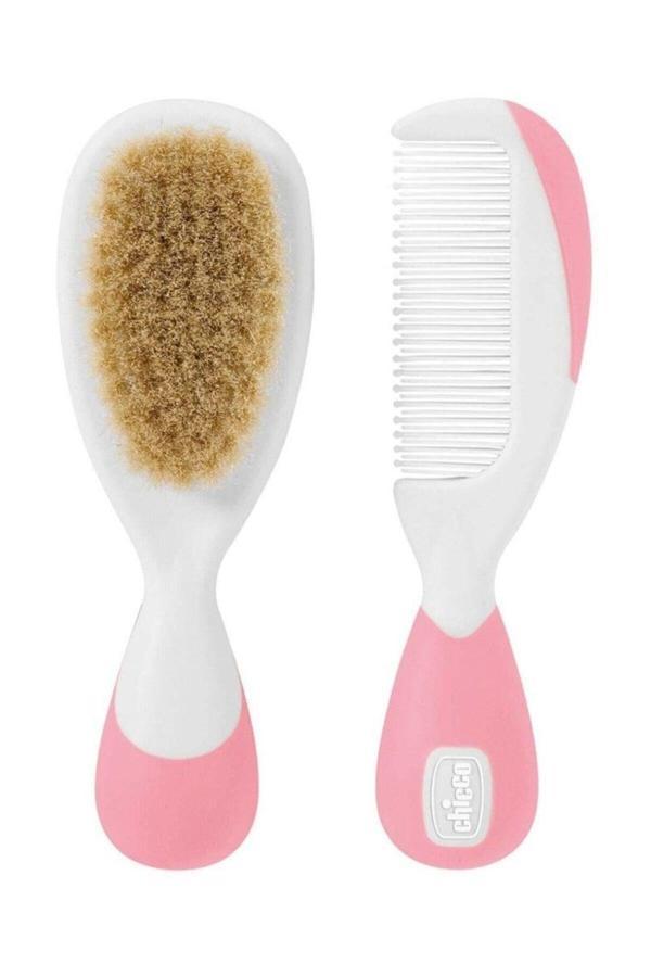 Chicco Fırça ve Tarak Seti 0 Ay+ Pembe - Image 1