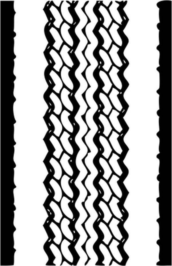 Technopa OTO LASTİK İZİ FOLYO STİCKER 60cm Uzunluk - Image 1