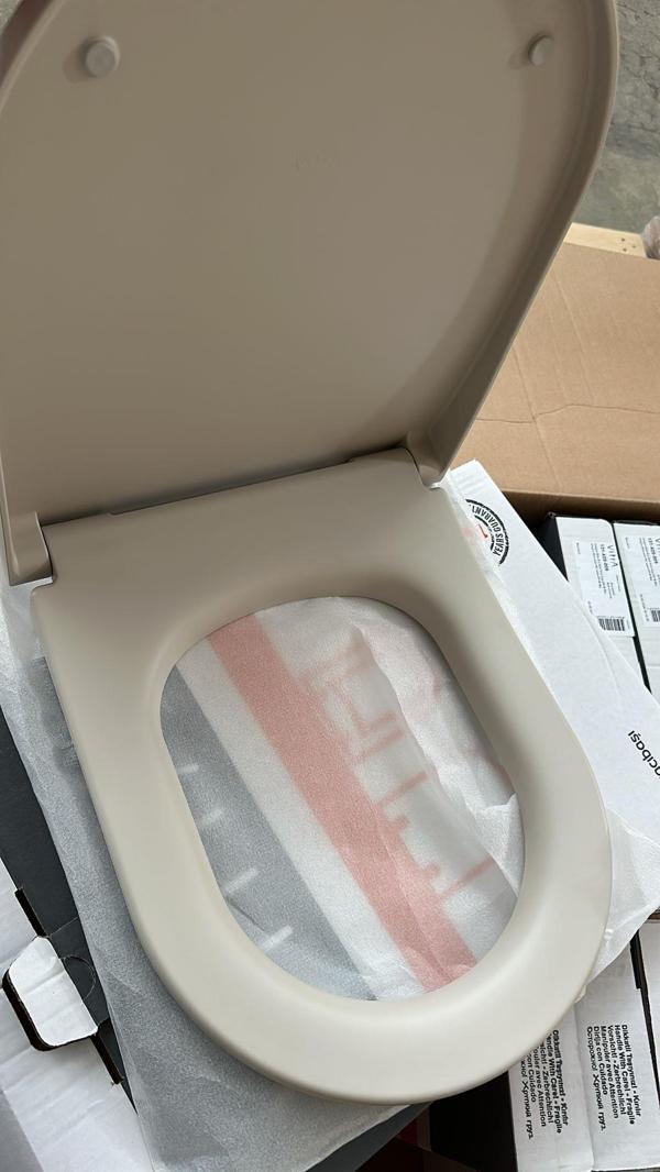 Integra Slim Etekli Soft Klozet Kapağı DP Mat Bej 131-420-009 yavaş kapanır - Image 1