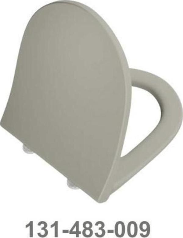 Integra Slim Etekli Soft Klozet Kapağı DP MatSiyah 131-483-009 yavaş kapanır - Image 1