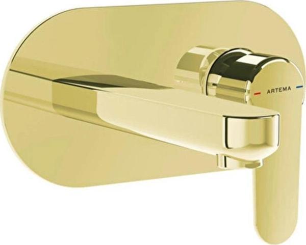 Root Round Ank. Lav.Bat.Sıva Üstü S.Altın A4272174 Ankastre Lavabo Bataryası Sıva Üstü Soft Altın - Image 1