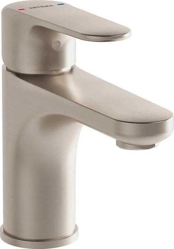 Root Round Lavabo Bataryası M Fırçalı Nikel A4270534 Medium - Image 1