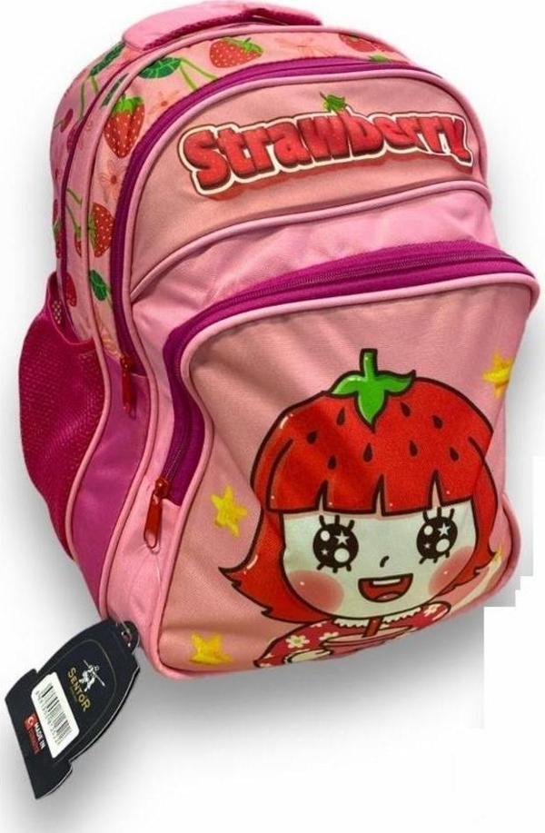 Sentor Strawberry Pembe Okul Çantası Snılk22-06k - Image 1