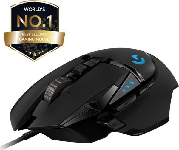 Logitech G502 Hero High Performance Wired Kablolu Gaming Oyuncu Mouse 16.000 Dpi RGB Optik 910-005471 - Image 1
