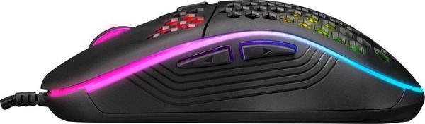 Everest Sm-G66 X-Hole Usb Siyah 7D Optik 8000Dpi Led Işıklı Gaming Oyuncu Mouse - Image 1