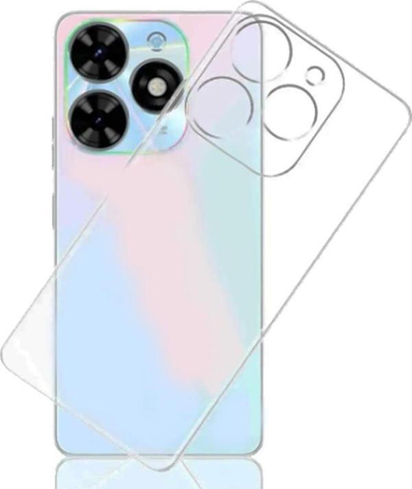 Tecno Spark 20 / 20c Kılıf Kamera Korumalı Silikon Şeffaf Arka Kapak - Image 1