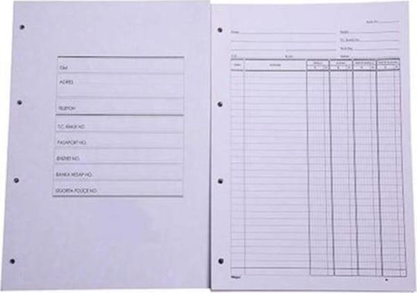 Elma Cari Hesap Klasör Yedeği Büyük 20x28 CM Cari Hesap Klasör Yedeği - Image 1