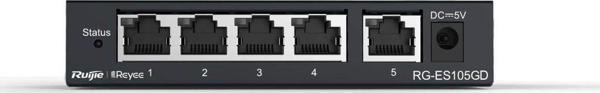 Ruijie RG-ES105GD 5 Port 10/100/1000 Mbps Metal Kasa Gigabit Switch - Image 1