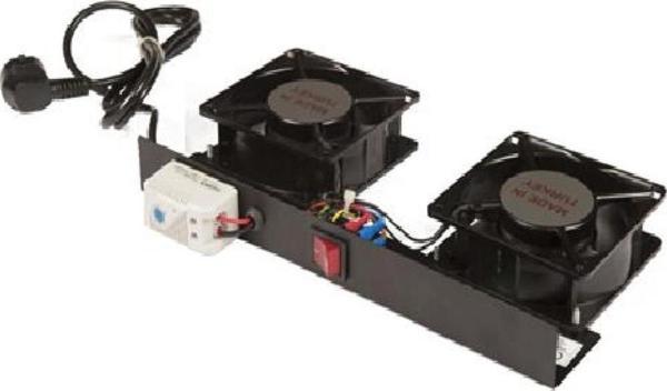 Lande LN-FAN-BB-2FPR-LG Fan Modulü 2 li fan modülü on/off switchli RAL 7035 Beyaz - Image 1