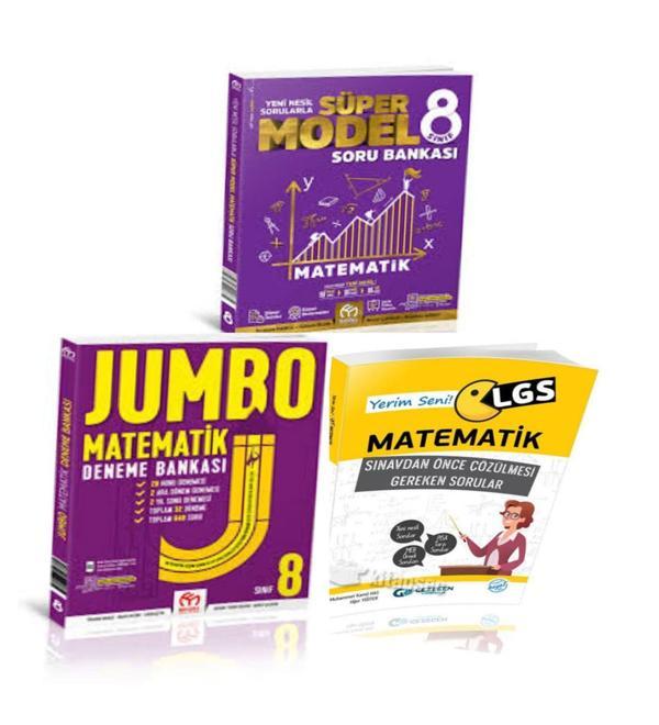 8. Sınıf Süper Turbo Ve Jumbo Matematik Deneme Seti  Ve Lgs Yerim Seni Matematik - Model Eğitim Yayınları - Image 1