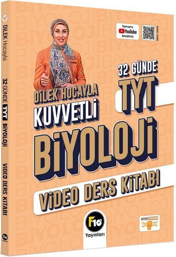 F10 TYT Biyoloji Dilek Hocayla 32 Günde Video Ders Kitabı F10 Yayınları - F10 Yayınları - Image 1