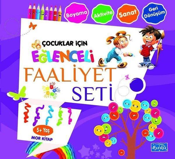 Çocuklar İçin Eğlenceli Faaliyet Seti Mor Kitap 5 Yaş Üzeri - Parıltı Yayınları - Image 1