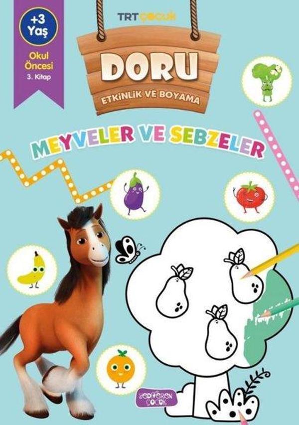 TRT Çocuk - Meyveler ve Sebzeler - Doru Etkinlik ve Boyama - Yediveren Çocuk - Image 1