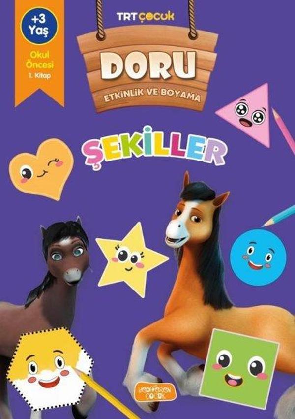TRT Çocuk - Şekiller - Doru Etkinlik ve Boyama - Yediveren Çocuk - Image 1
