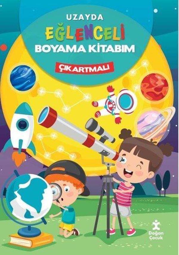 Uzayda Eğlenceli Boyama Kitabım - Çıkartmalı - Doğan Çocuk - Image 1