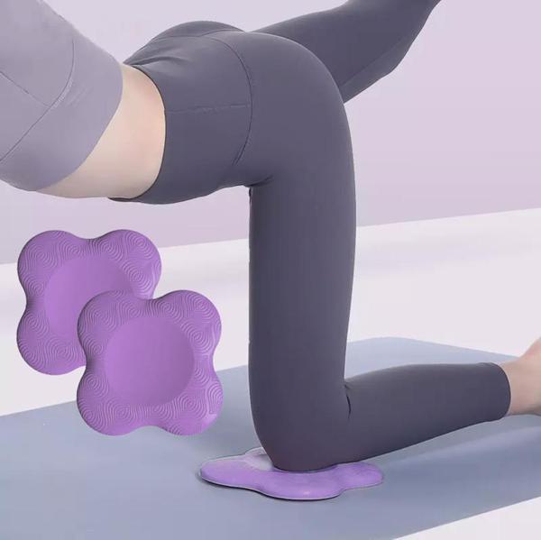Gymo Pro Series Yoga Diz Koruyucu 2'li Set Mor - Image 1