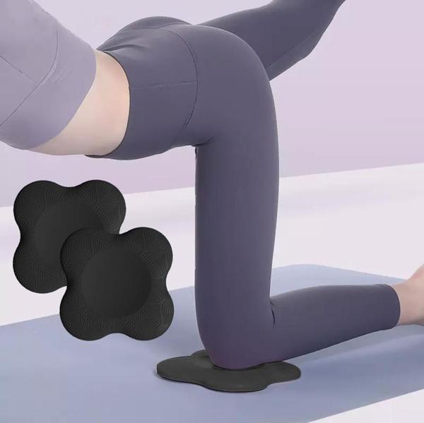 Gymo Pro Series Yoga Diz Koruyucu 2'li Set Siyah - Image 1